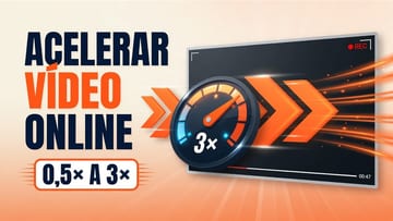 Acelerar ou Desacelerar Vídeo Online Grátis - Mudar Velocidade no Navegador